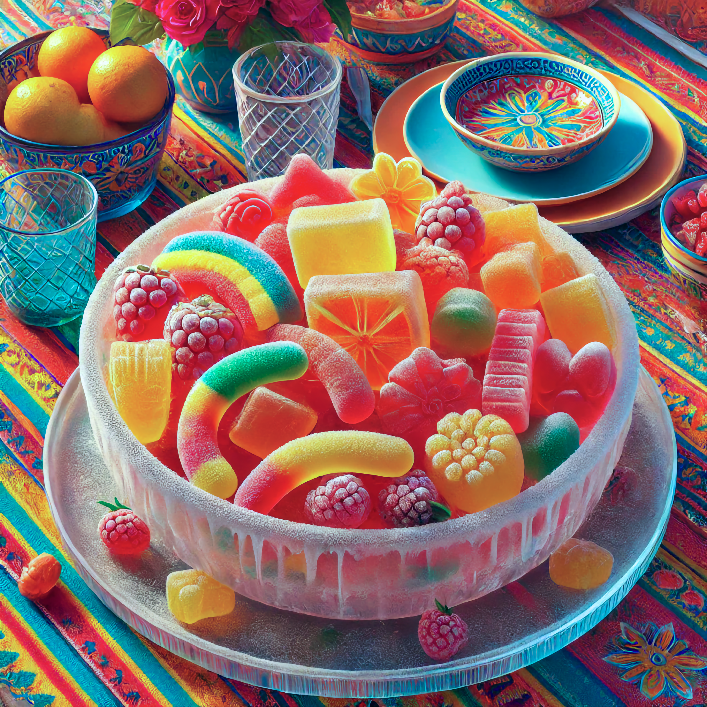 プロテイン琥珀糖グミ