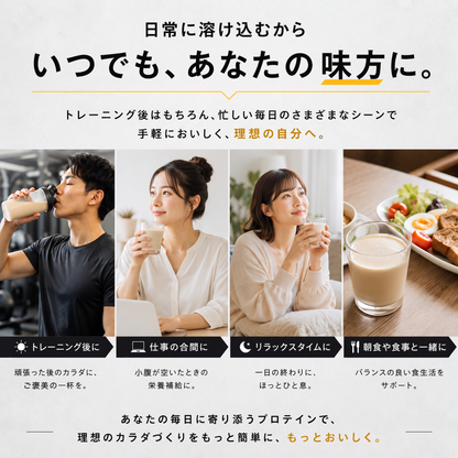 ホエイプロテインパウダー　ウーロン茶×紅茶ラテ風味